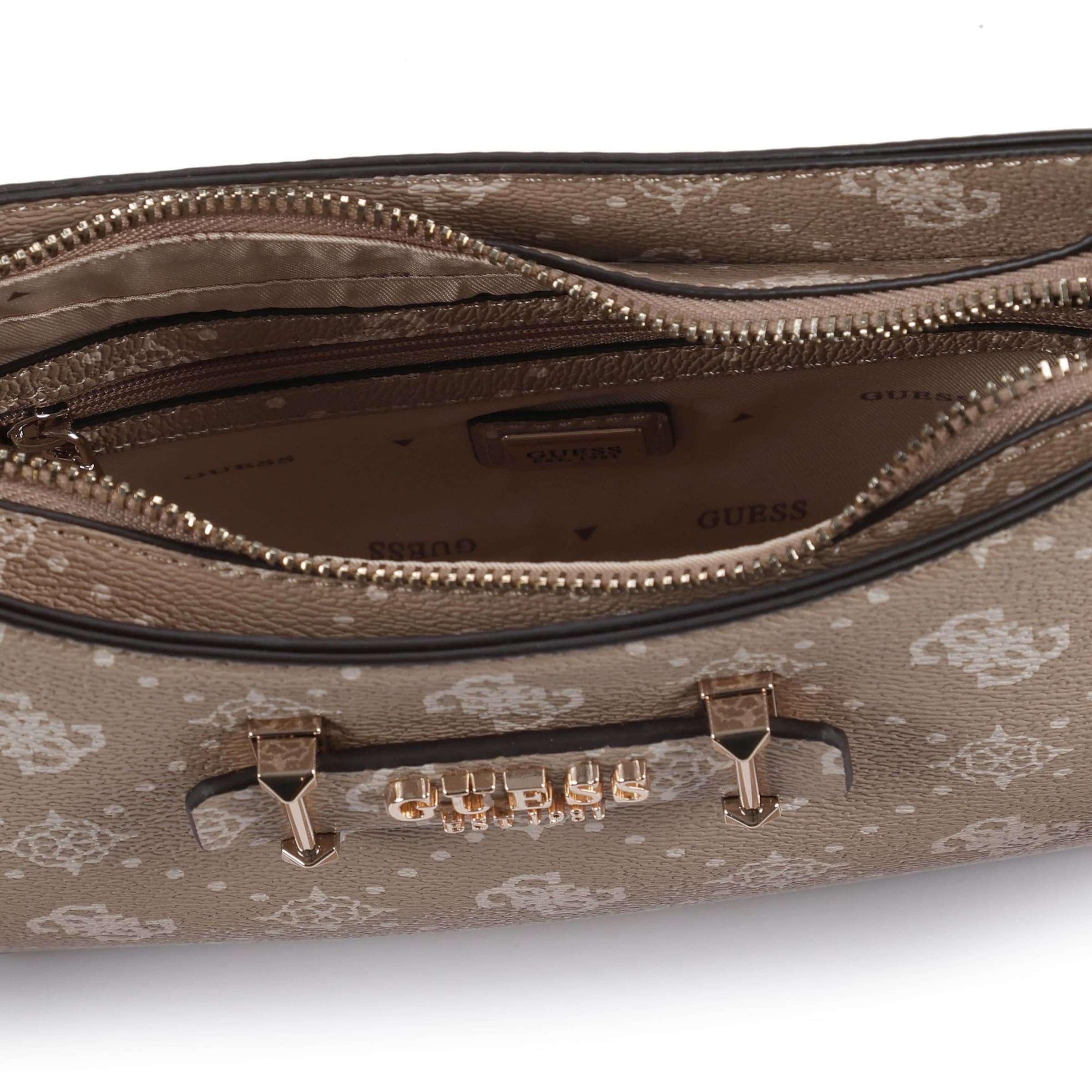 Borsa a spalla 'Carrie' di GUESS in beige