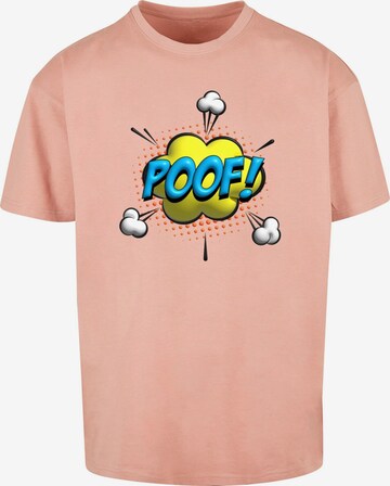 Merchcode Shirt 'Poof Comic' in Pink: front