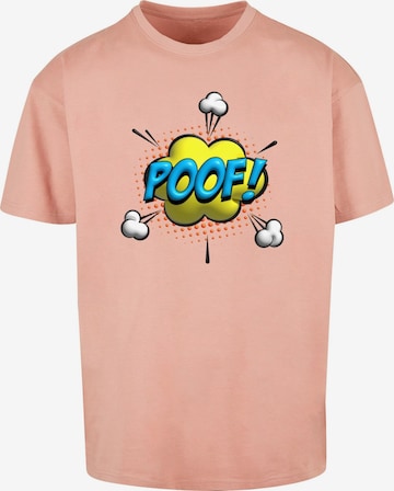 Merchcode Shirt 'Poof Comic' in Roze: voorkant