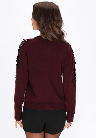 faina Strickjacke in Rot