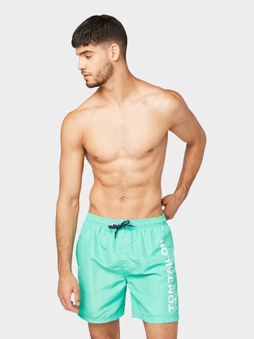 TOM TAILOR Swimming shorts 'Jeremy' in Green: front