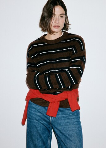 MANGO Sweater 'MARINA' in Brown: front
