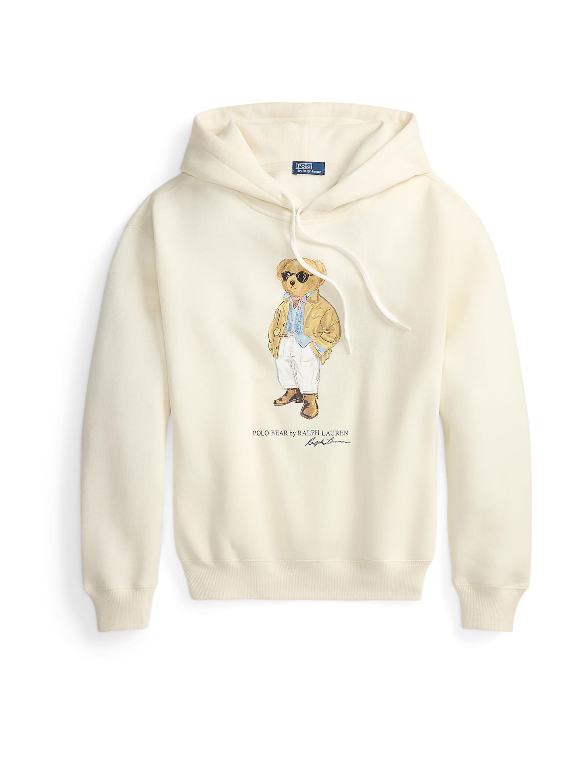 Sweat-shirt Polo Ralph Lauren en blanc : devant