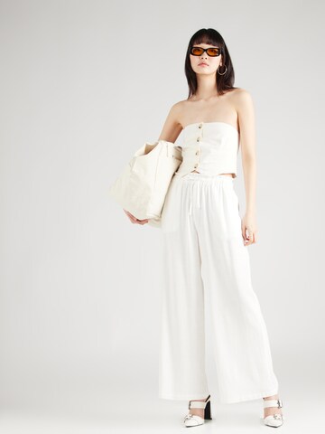 A-VIEW Wide leg Pants 'Lerke' in White