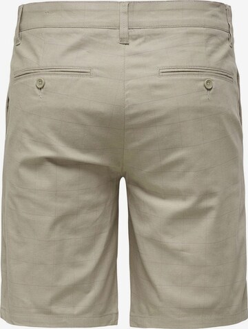 Only & Sons Regular Broek in Beige