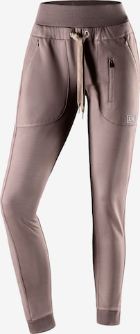 LASCANA ACTIVE Workout Pants in Beige: front