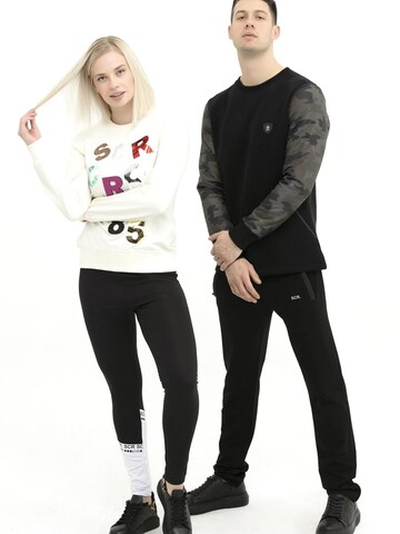SCR. Athletic Sweater 'LELYA' in White