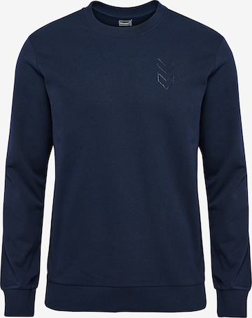 Hummel Athletic Sweatshirt in Blue: front