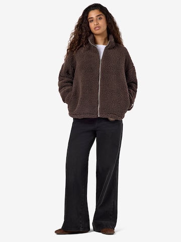 Noisy may Fleece jacket 'NMLUCA' in Brown