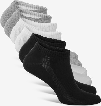 Classics Sneakersocken in grau / schwarz / weiß, Produktansicht