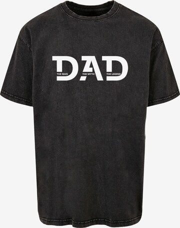 Merchcode Shirt 'Fathers Day - The Man, The Myth, The Legend' in Grau: predná strana