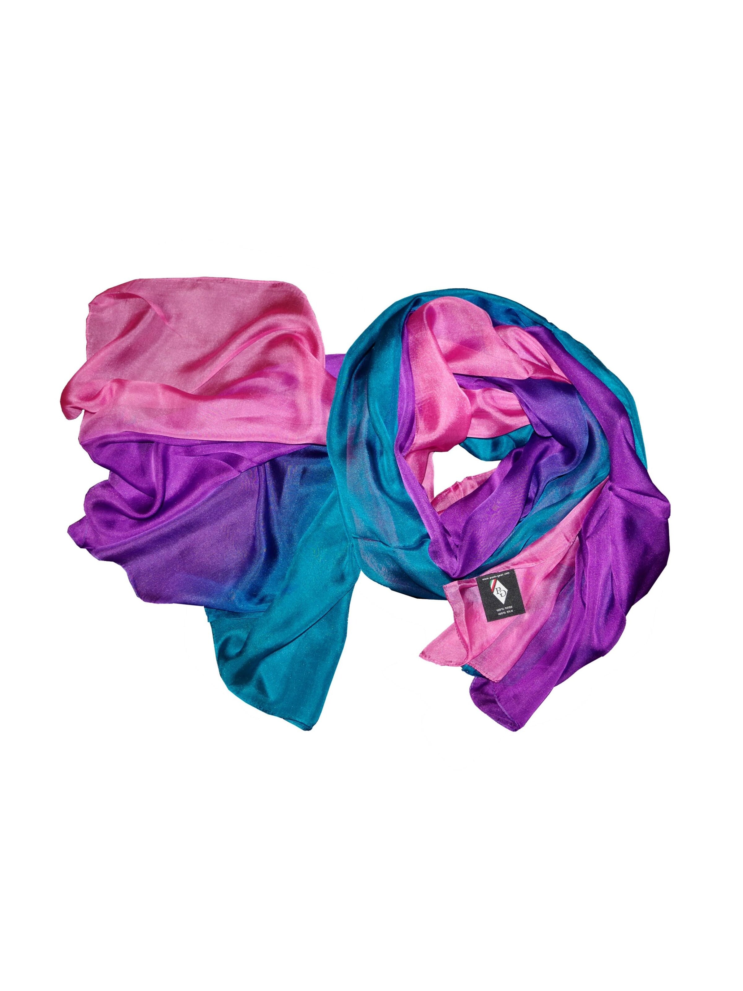 Posh Gear Maxihalsduk 'Chiffon Tri-Color' i blå