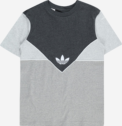 ADIDAS ORIGINALS T-Shirt 'Adicolor' en gris / anthracite / gris chiné / blanc, Vue avec produit