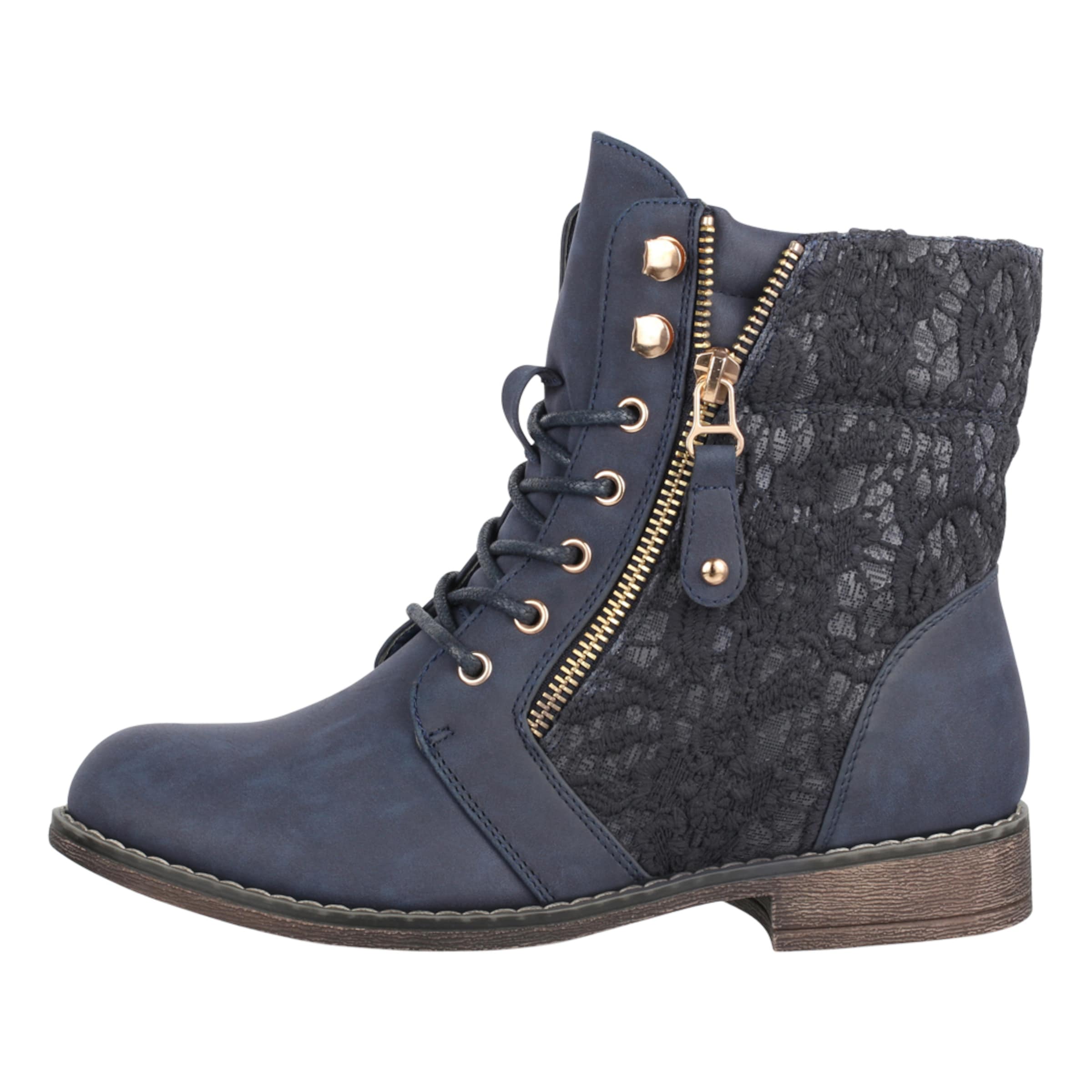 Elara Schnürstiefelette in Blau