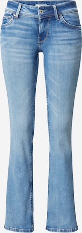 Pepe Jeans Zvonový Džíny – modrá: přední strana