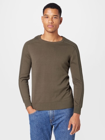 ABOUT YOU Sweater 'Arne' in Green: front