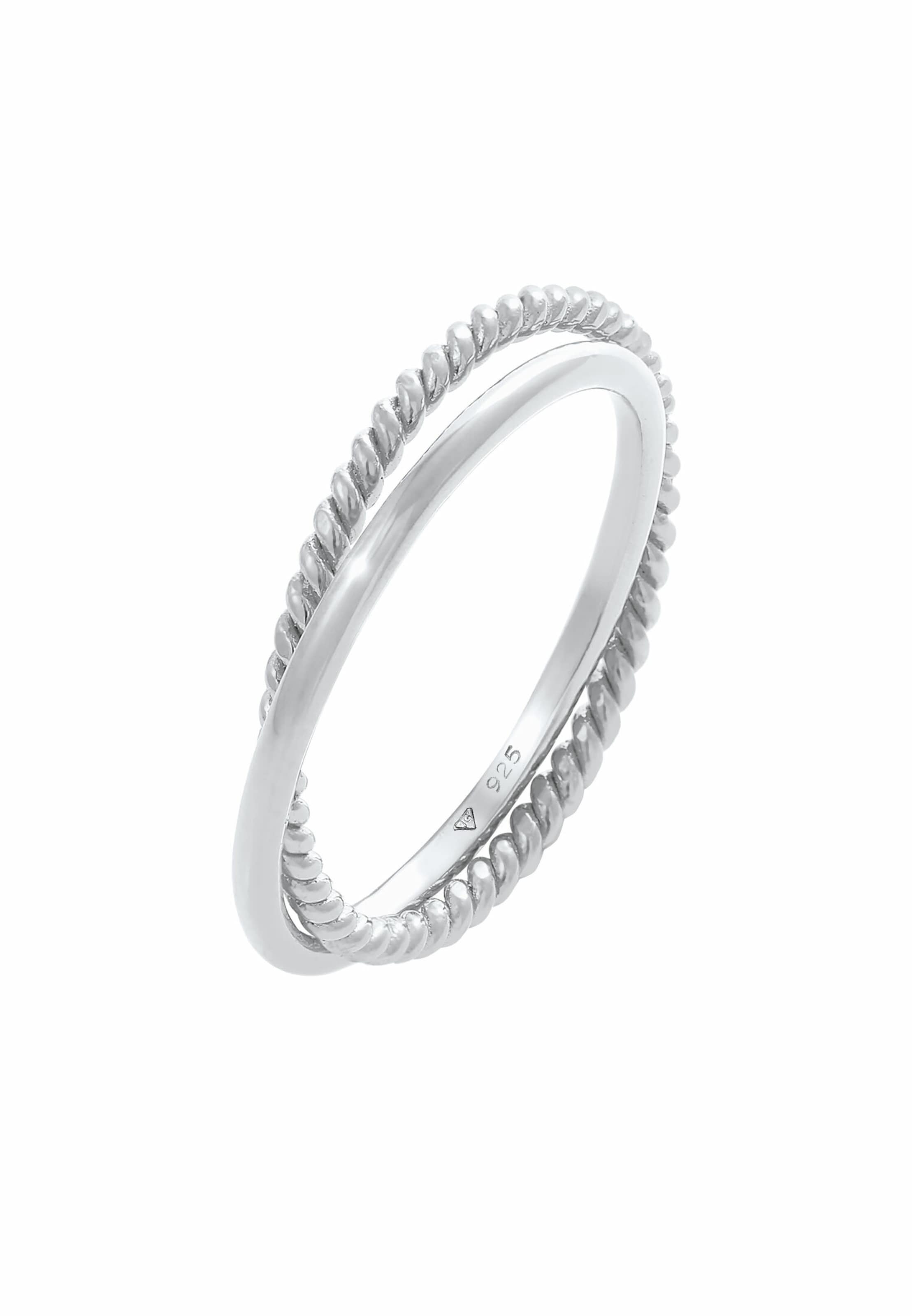 ELLI Ring in Silver: front