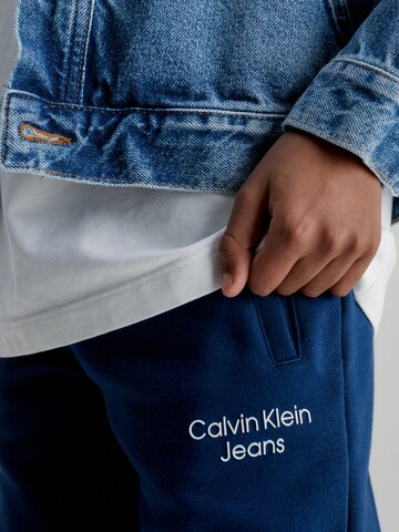 Calvin Klein Jeans Regular Pants 'Stack' in Blue