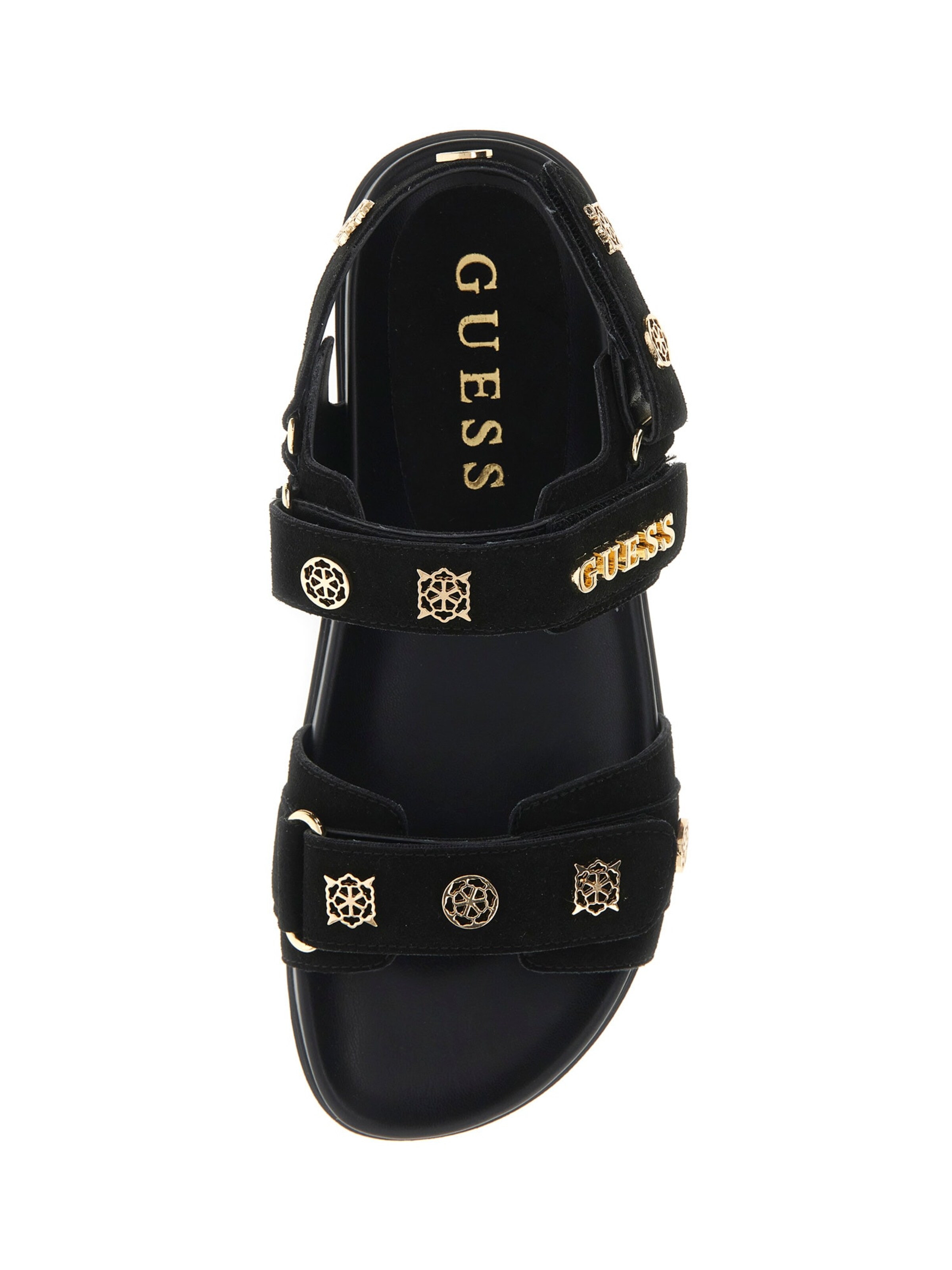 GUESS Босоножки с ремешком 'FLORIZI' в Черный