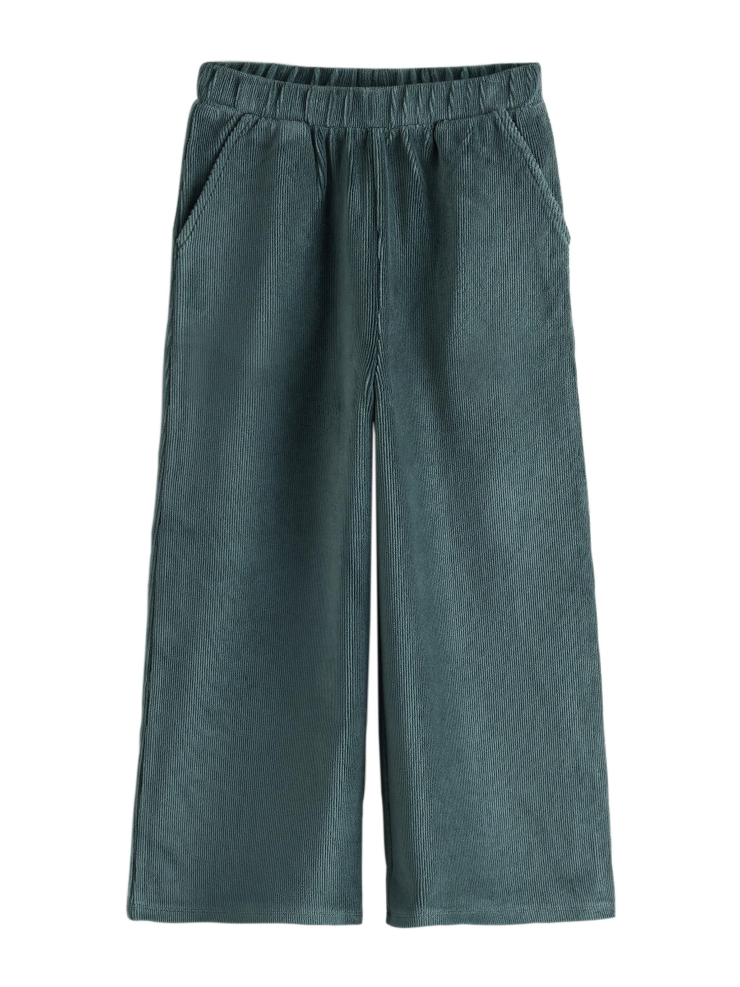 Next Wide leg Broek in Groen: voorkant