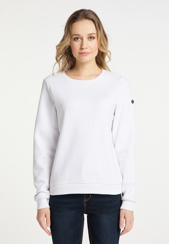 DreiMaster Maritim Sweatshirt in White: front