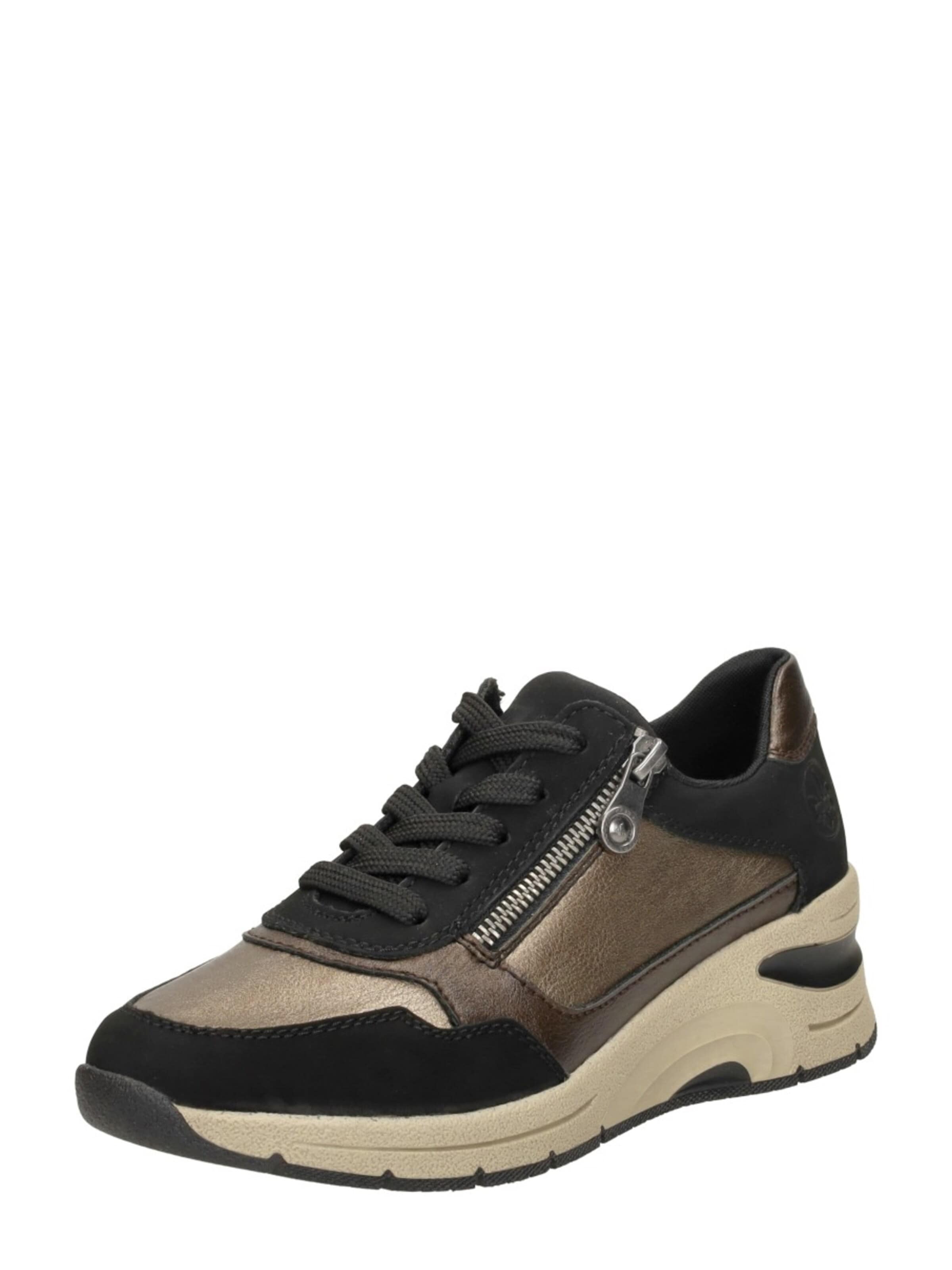 Baskets basses Rieker en marron : devant
