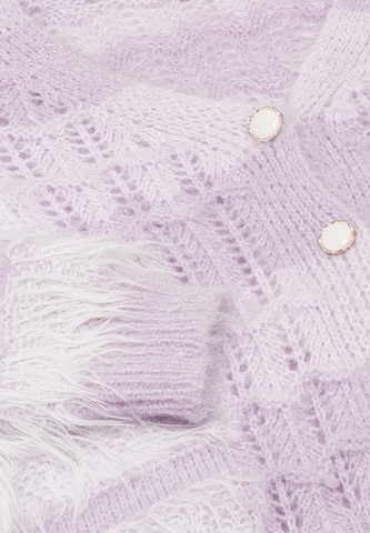 Cardigan swirly en violet