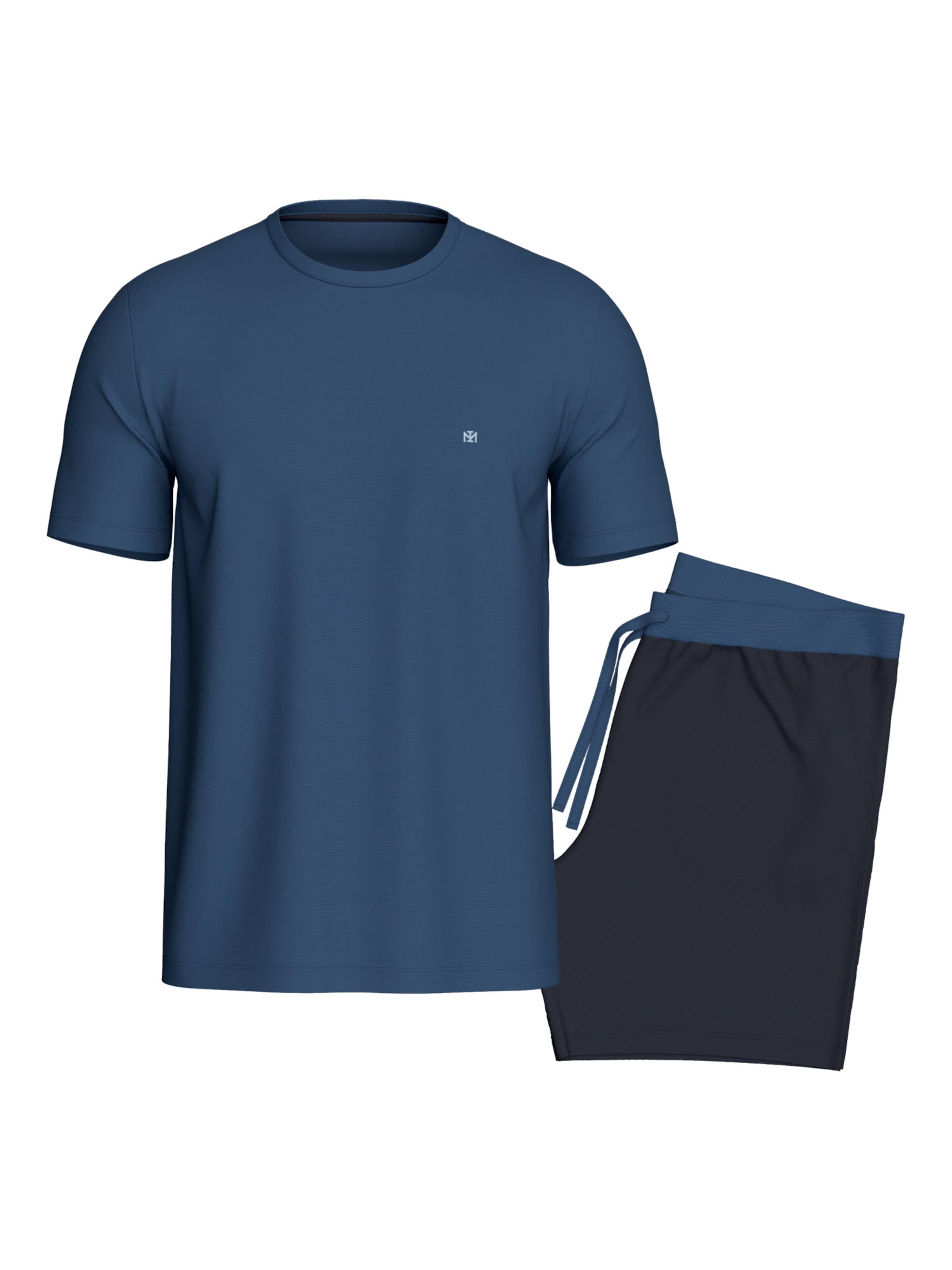 IMPETUS - Pijama corto ' IM1511L7800 ' en azul: frente