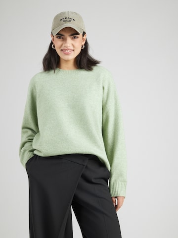 Pull-over 'ONLRENE' ONLY en vert : devant