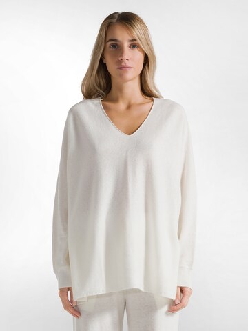 Pullover extra large di DEHA in bianco: frontale