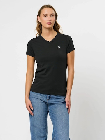 U.S. POLO ASSN. Shirt in Zwart: voorkant
