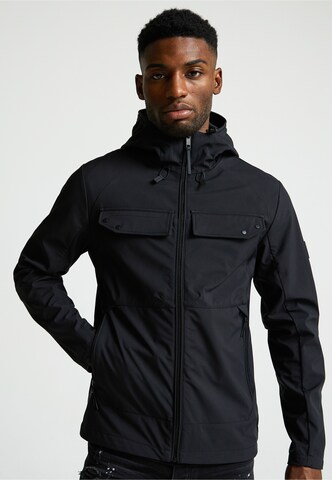 Giacca di mezza stagione 'Tassotti' di Alessandro Zavetti in nero: frontale