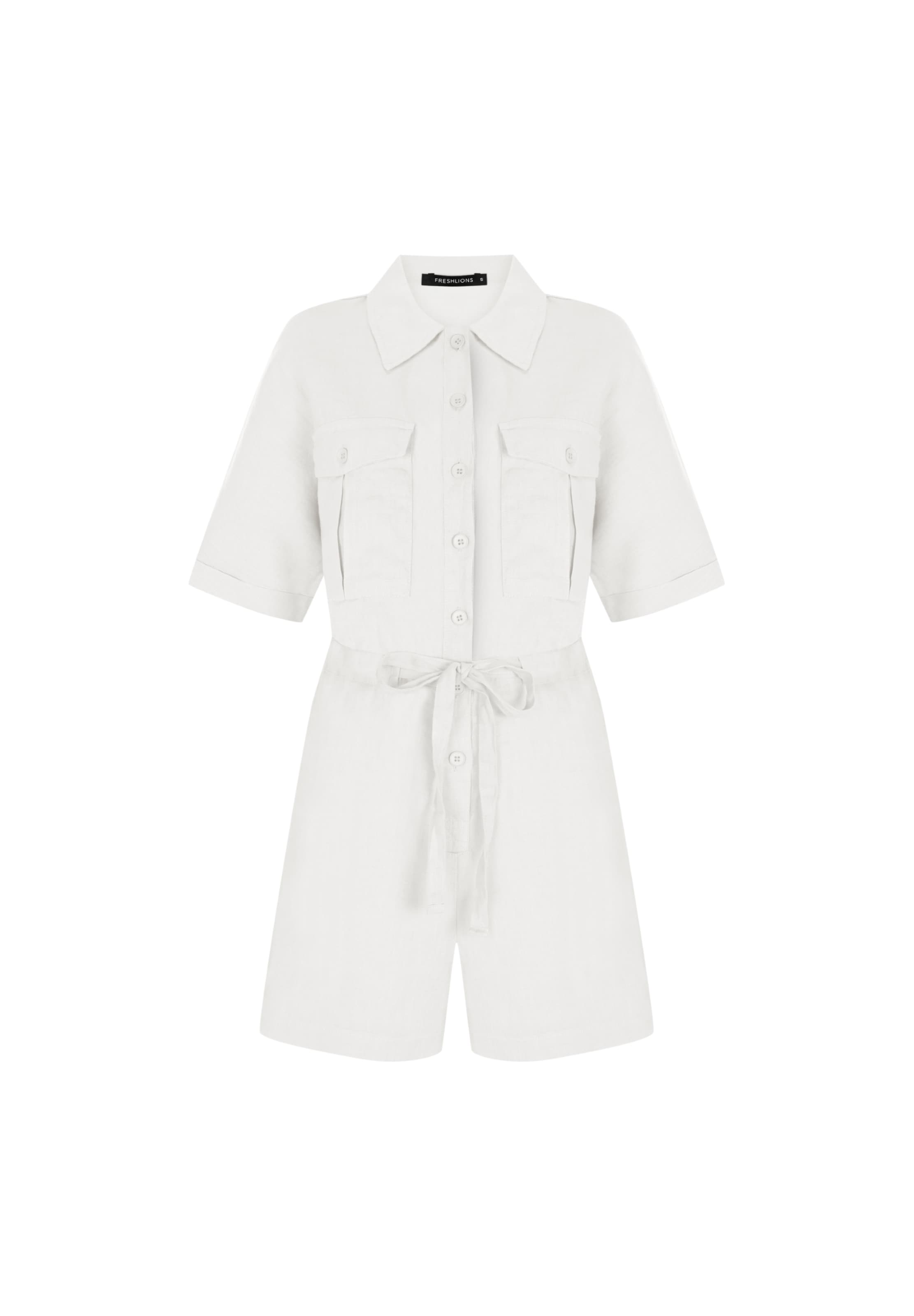 FRESHLIONS Jumpsuit 'Livia' in de kleur Wit, Productweergave