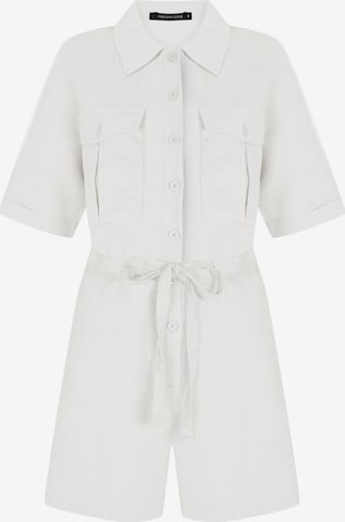 FRESHLIONS Jumpsuit 'Livia' in White: front