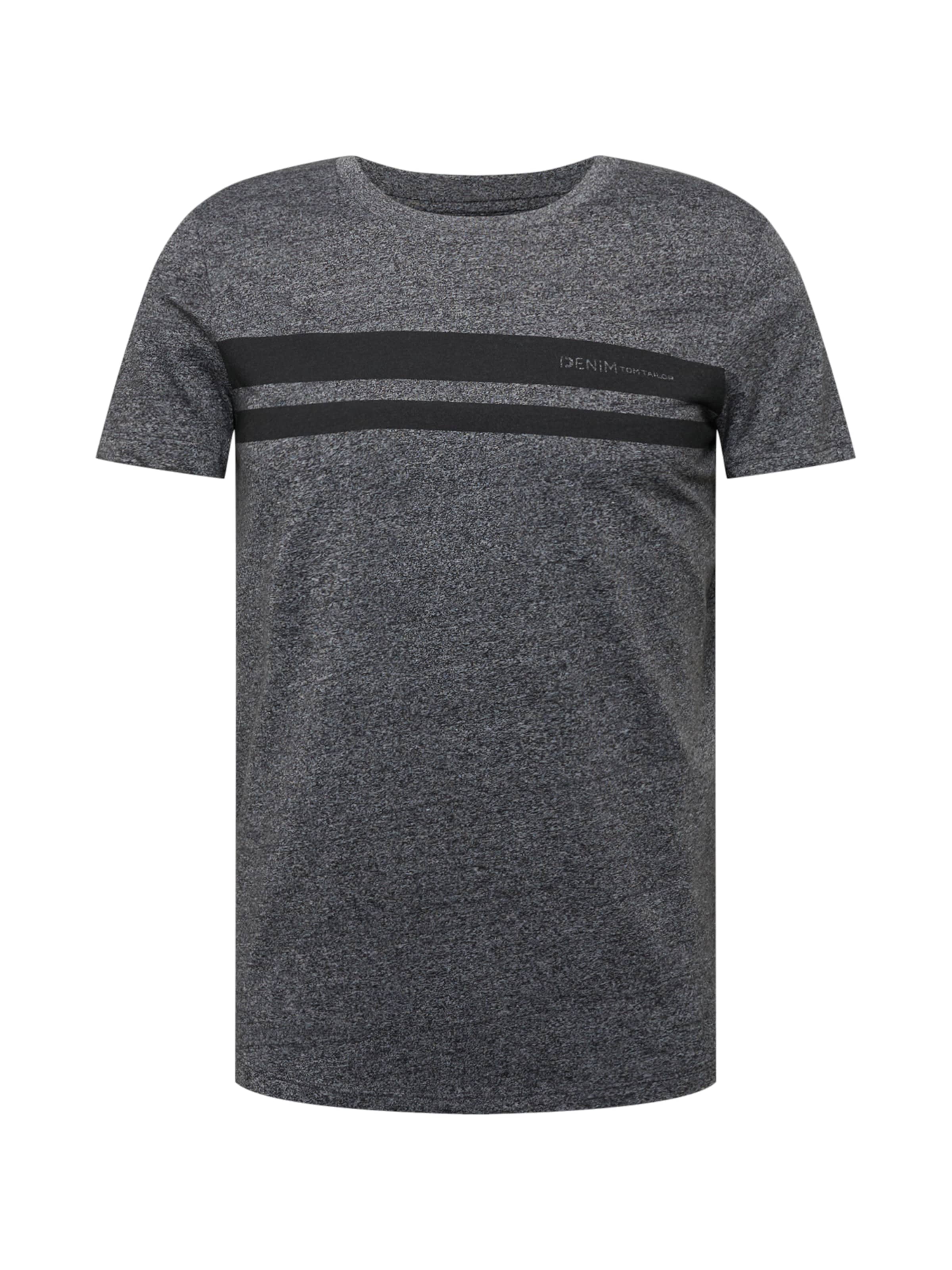 T-Shirt TOM TAILOR DENIM en gris : devant
