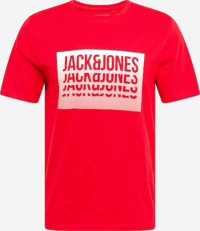 JACK & JONES T-Shirt 'FLINT' en rouge / blanc, Vue avec produit