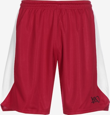 Loosefit Pantaloni sportivi 'Triple Double ' di K1X in rosso: frontale