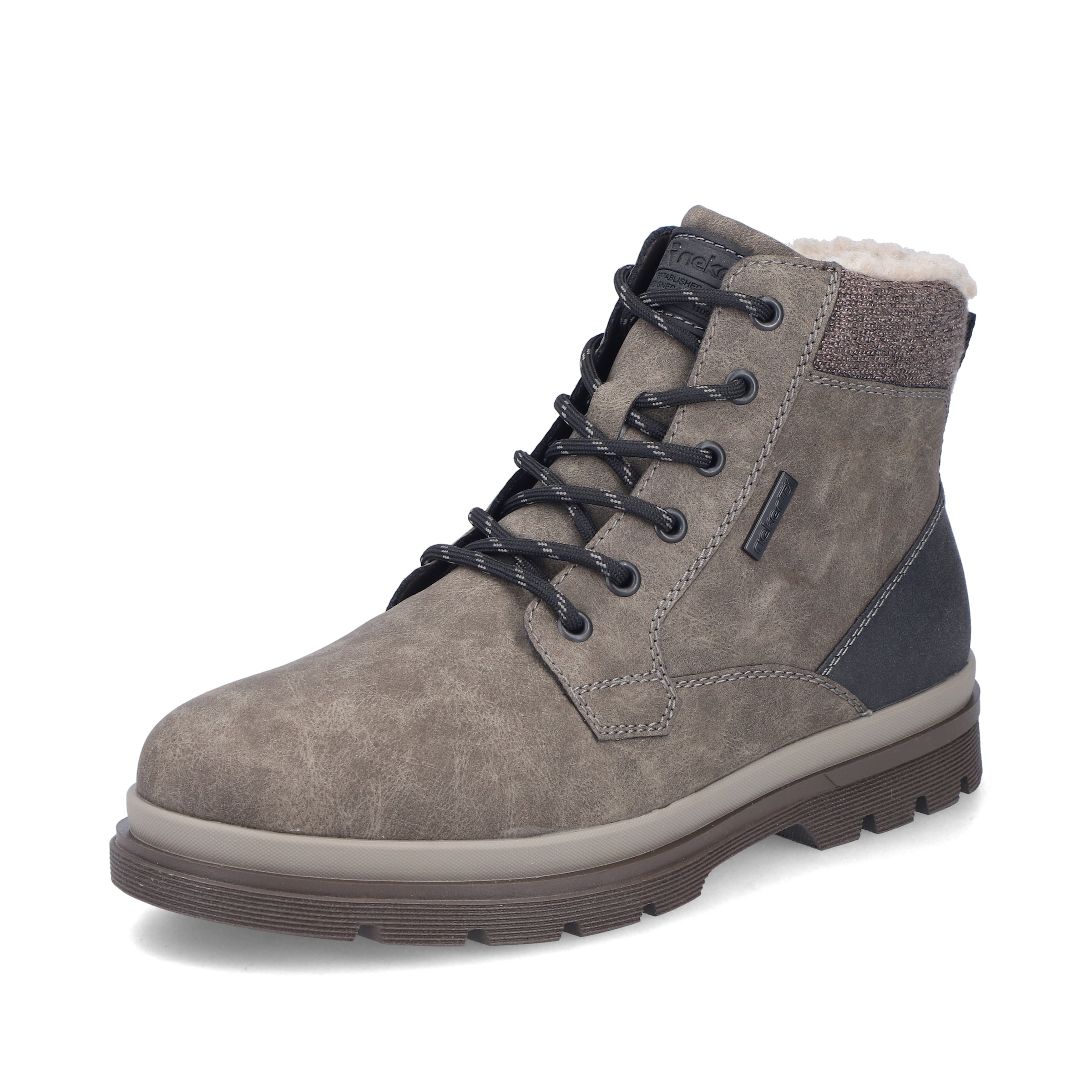 Bottines à lacets ' F7010 ' Rieker en gris : devant