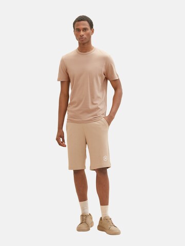 TOM TAILOR T-Shirt in Beige