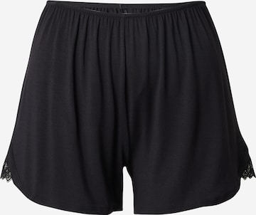 TRIUMPHPidžama hlače 'Aura Spotlight' - crna boja: prednji dio