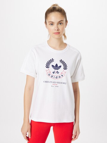ADIDAS ORIGINALS T-Shirt in Weiß: Vorderseite
