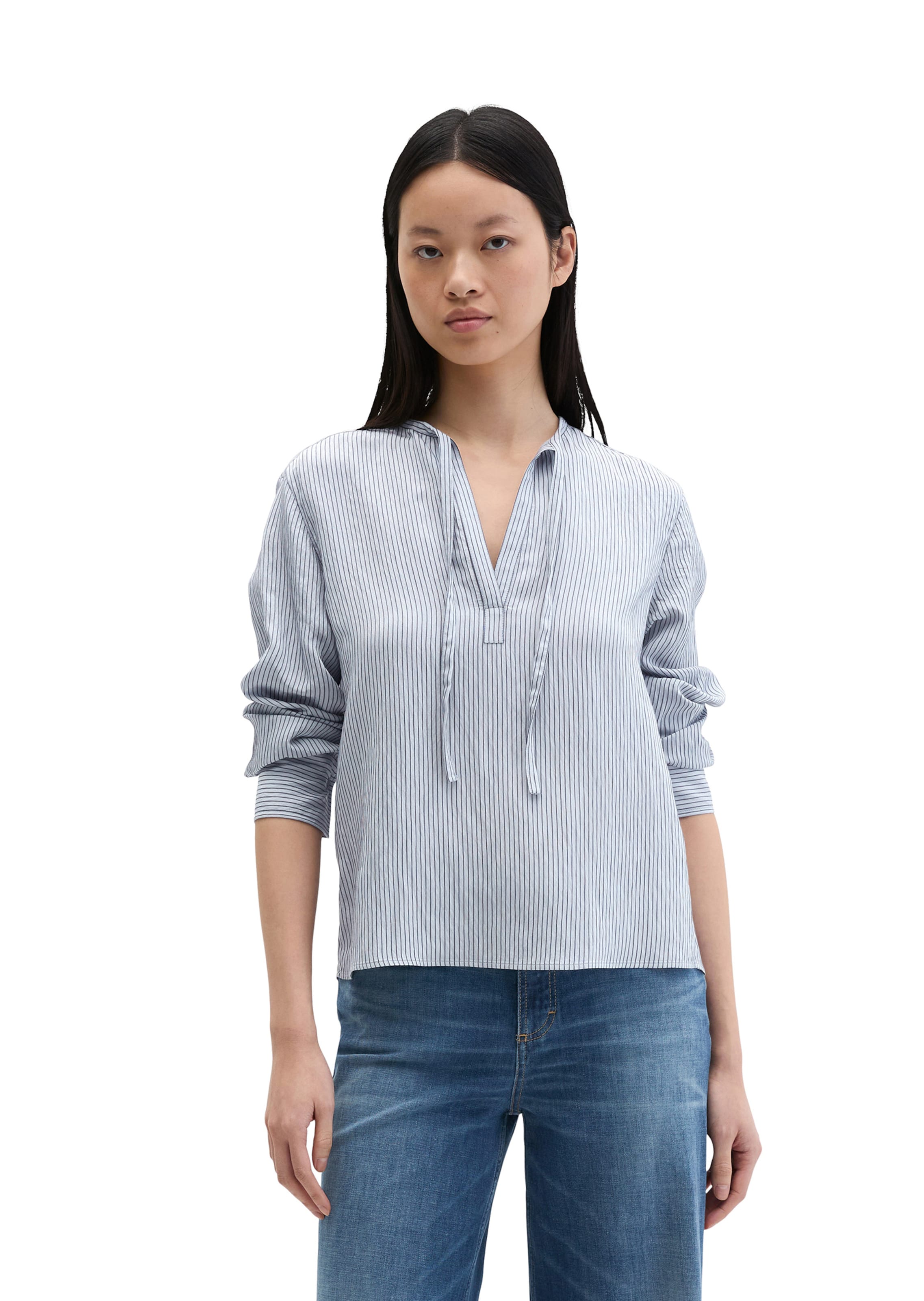Marc O'Polo Bluse in Blau: Vorderseite