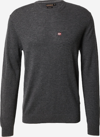 NAPAPIJRI Sweater 'DAMAVAND' in Grey: front