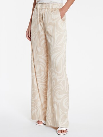 Ana Alcazar Wide leg Trousers 'Waposa' in Beige: front