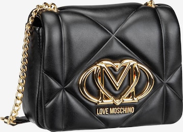 Sac à bandoulière 'Embossed Q' Love Moschino en noir : devant