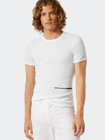 T-Shirt 'Friedrich' SCHIESSER en blanc : devant