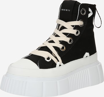 INUIKII Sneakers hoog 'MATILDA' in Zwart: voorkant