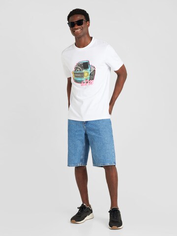 T-Shirt 'Damotoro' HUGO en blanc