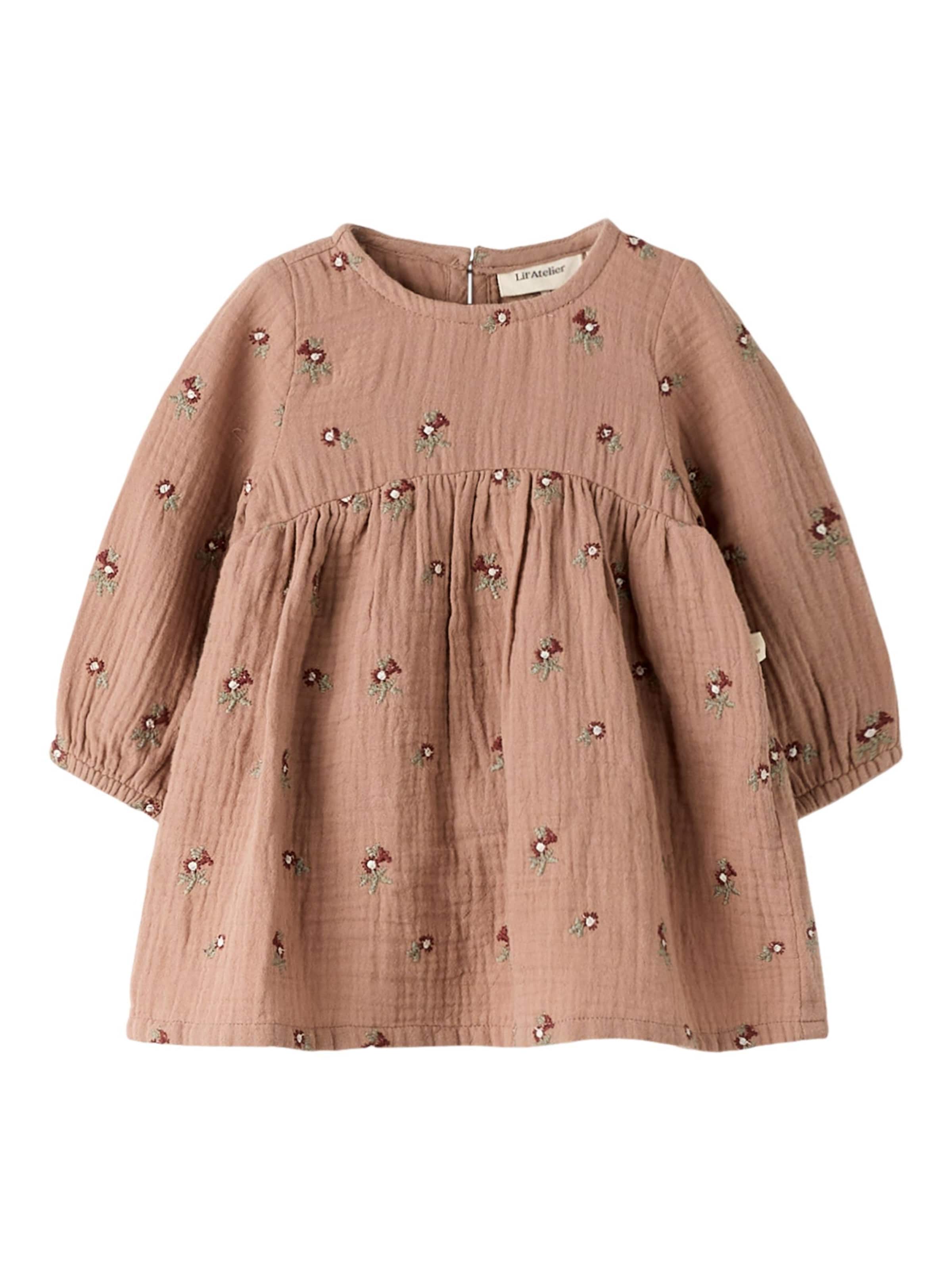 Lil'Atelier - Vestido en marrón: frente