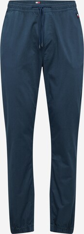 Tommy Jeans - Tapered Calças chino 'AUSTIN' em azul: frente